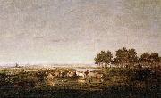Theodore Rousseau Marsh in the Landes Germany oil painting artist